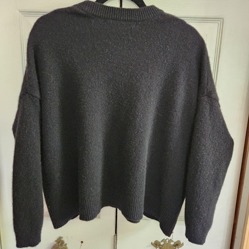Max Studio Black and Gold Crew Neck Sweater - Picture 8 of 8